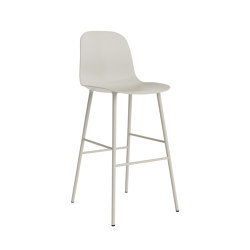 Form Bar Chair 75 cm Light Grey | Sgabelli bancone | Normann Copenhagen