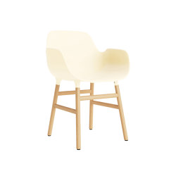 Form Armchair Wood Oak Cream | Sillas | Normann Copenhagen