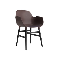 Form Armchair Wood Black Oak Brown | Stühle | Normann Copenhagen