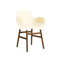 Form Armchair Wood Walnut Cream | Chaises | Normann Copenhagen