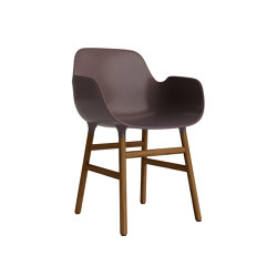 Form Armchair Wood Walnut Brown | Stühle | Normann Copenhagen