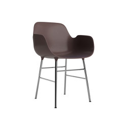 Form Armchair Chrome Brown | Stühle | Normann Copenhagen