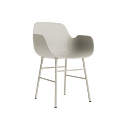 Form Armchair Steel Light Grey | Chairs | Normann Copenhagen