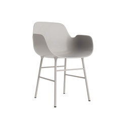 Form Armchair Steel Warm Grey | Chairs | Normann Copenhagen