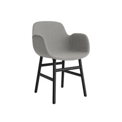 Form Armchair Full Upholstery Wood Black Oak Remix 133 | Chairs | Normann Copenhagen