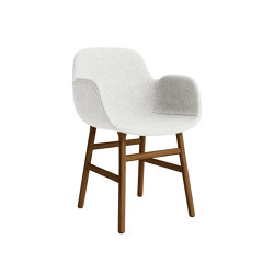 Form Armchair Full Upholstery Wood Walnut Hallingdal 110 | Sedie | Normann Copenhagen