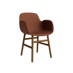 Form Armchair Full Upholstery Wood Walnut Ultra 41574 | Sedie | Normann Copenhagen