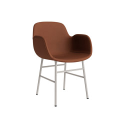 Form Armchair Full Upholstery Steel Warm Grey Ultra 41574 | Chaises | Normann Copenhagen