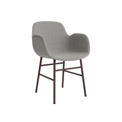 Form Armchair Full Upholstery Steel Brown Remix 133 | Sillas | Normann Copenhagen