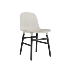 Form Chair Wood Black Oak Light Grey | Stühle | Normann Copenhagen