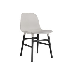 Form Chair Wood Black Oak Warm Grey | Chaises | Normann Copenhagen