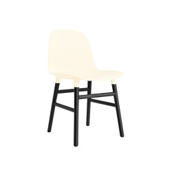 Form Chair Wood Black Oak Cream | Chaises | Normann Copenhagen