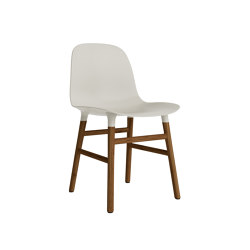 Form Chair Wood Walnut Light Grey | Stühle | Normann Copenhagen