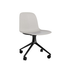 Form Chair Swivel 4W Alu Warm Grey | Sedie | Normann Copenhagen