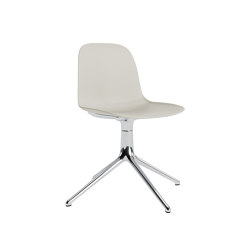 Form Chair Swivel 4L Alu Light Grey | Chaises | Normann Copenhagen