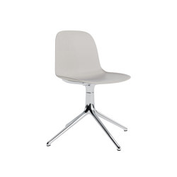 Form Chair Swivel 4L Alu Warm Grey | Chaises | Normann Copenhagen