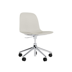 Form Chair Swivel 5W Gas Lift Alu Light Grey | Chairs | Normann Copenhagen