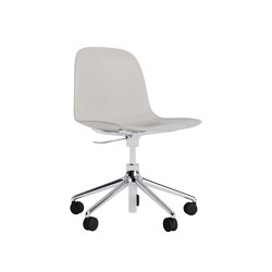 Form Chair Swivel 5W Gas Lift Alu Warm Grey | Chairs | Normann Copenhagen