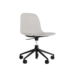 Form Chair Swivel 5W Gas Lift Black Alu Warm Grey | Stühle | Normann Copenhagen