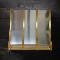 Brass and Stainless Steel Range Hood - EUGENE | Kitchen hoods | AMORETTI BROTHERS