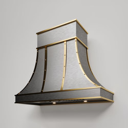 Brass and Stainless Steel Range Hood - MARY LOU | Kitchen hoods | AMORETTI BROTHERS