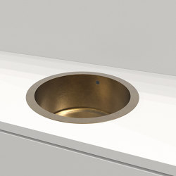 Drop-in Brass Sink URBINO 18.5" | Wash basins | AMORETTI BROTHERS
