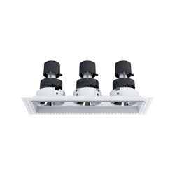 Nemo GU10 - trimmless 3 spot fix white mirror | Lámparas empotrables de techo | PAN