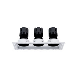 Nemo Ring - trimless 3 spot 3x10w comfort white matt black | Deckeneinbauleuchten | PAN