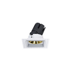 Nemo Ring - trimless quadrato ro 10z adjustable bianco gold | Recessed ceiling lights | PAN