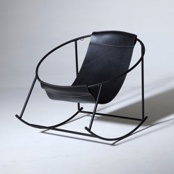 Rocking Chair / Sling Thick Leather | Poltrone | Studio Stirling