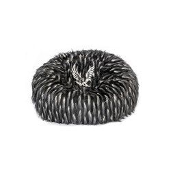 Faux fur beanbag | Faux fur beanbag white and black | Seating | MX HOME