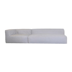 Outdoor sofa | Outdoor modular sofa - Removable cover 4/5 seater - Linen | Canapés | MX HOME