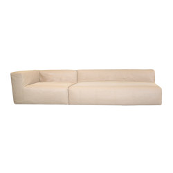 Outdoor sofa | Outdoor modular sofa - Removable cover 4/5 seater - Raffia | Canapés | MX HOME