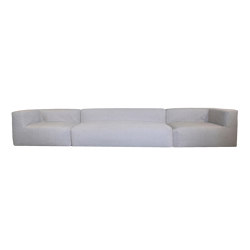 Outdoor sofa | Outdoor modular sofa - Removable cover 5/6 seater - Linen | Sofas | MX HOME