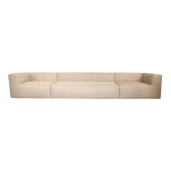 Outdoor sofa | Outdoor modular sofa - Removable cover 5/6 seater - Raffia | Canapés | MX HOME