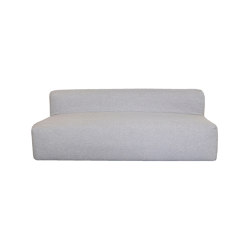 Outdoor sofa | Outdoor modular sofa bench - Removable cover 3 seater - Linen | Sofás | MX HOME