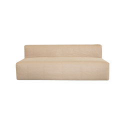 Outdoor sofa | Outdoor modular sofa bench - Removable cover 3 seater - Raphia | Canapés | MX HOME