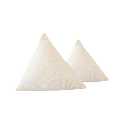 Curly wool cushion | Pyramid cushion in curly wool -M | Cuscini | MX HOME