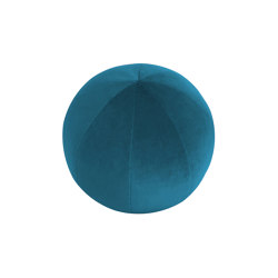 Cuscino in velluto | Cuscino sfera in velluto blu | Home textiles | MX HOME