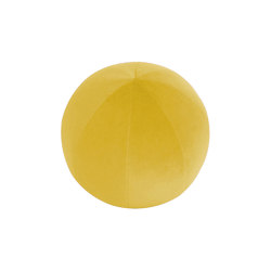 Cuscino in velluto | Cuscino sfera in velluto giallo | Cuscini | MX HOME