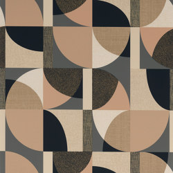 BARILLET ANTHRACITE/NUDE | Wall coverings / wallpapers | Casamance