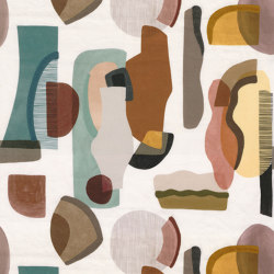 MACHAYA CELADON/AMBRE | Upholstery fabrics | Casamance