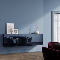 Jorel reflect indigo mirror | wall-mounted | interlübke