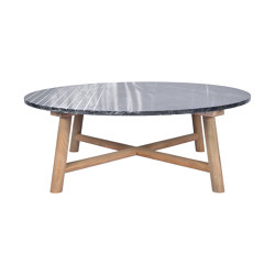 Ubud Stripes Coffee Table D100 Marble Top  | Couchtische | cbdesign