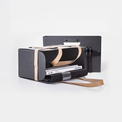 Alster Folder Black/Natural | Handbags | MIZETTO
