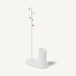 Bloom Floor Umbrella Signal White | Appendiabiti | MIZETTO