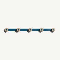 Bloom Wall Mounted Coat Rack Arctic Blue | Hook rails | MIZETTO