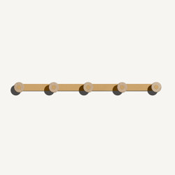 Bloom Wall Mounted Coat Rack Beige | Barre attaccapanni | MIZETTO