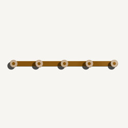 Bloom Wall Mounted Coat Rack Deep Brown | Patères | MIZETTO