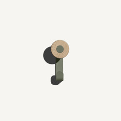 Bloom Wall Single Hook X5 Forest Green | Ganchos simples | MIZETTO